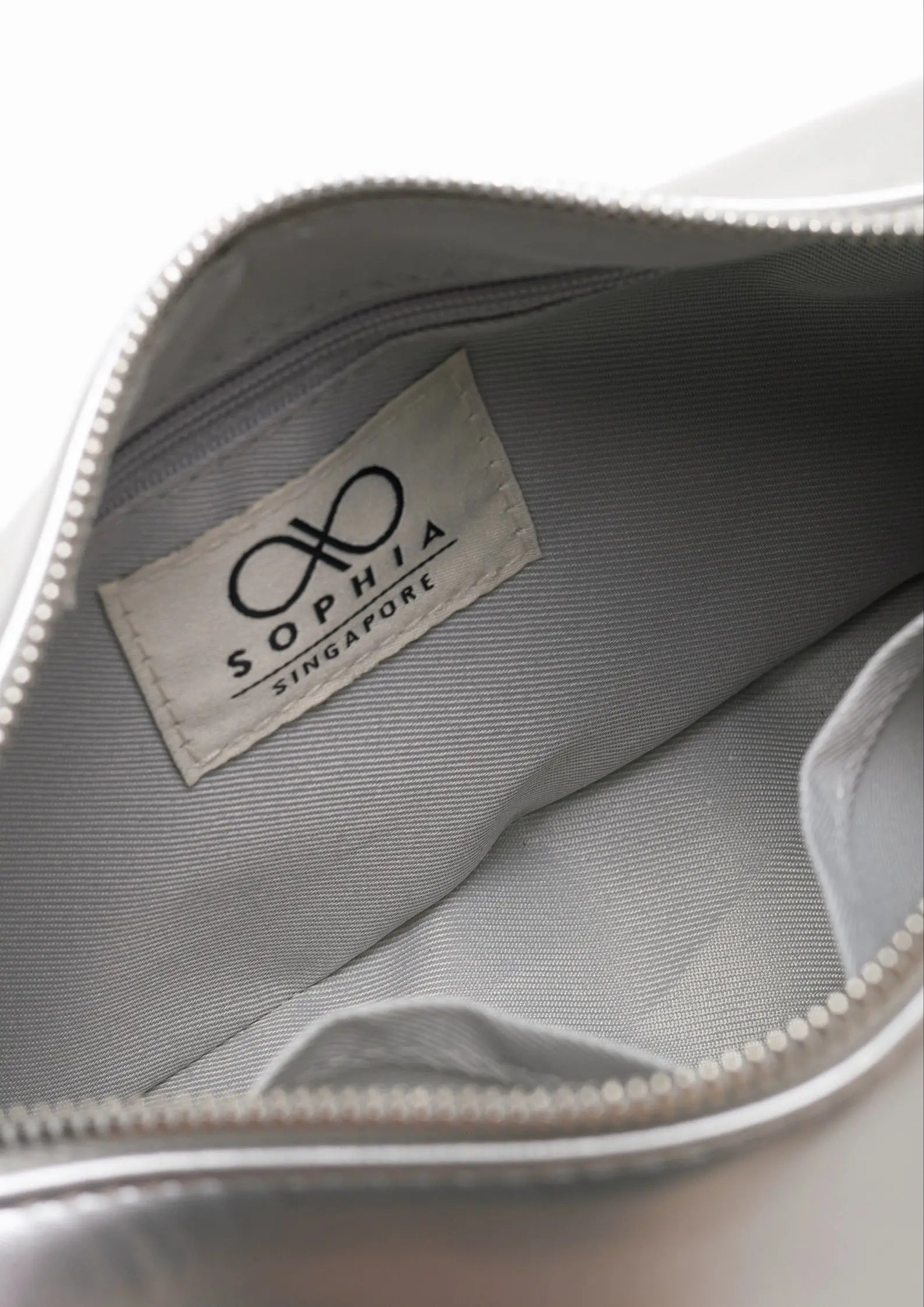 SIENA HANDBAG IN SILVER The Sophia Label
