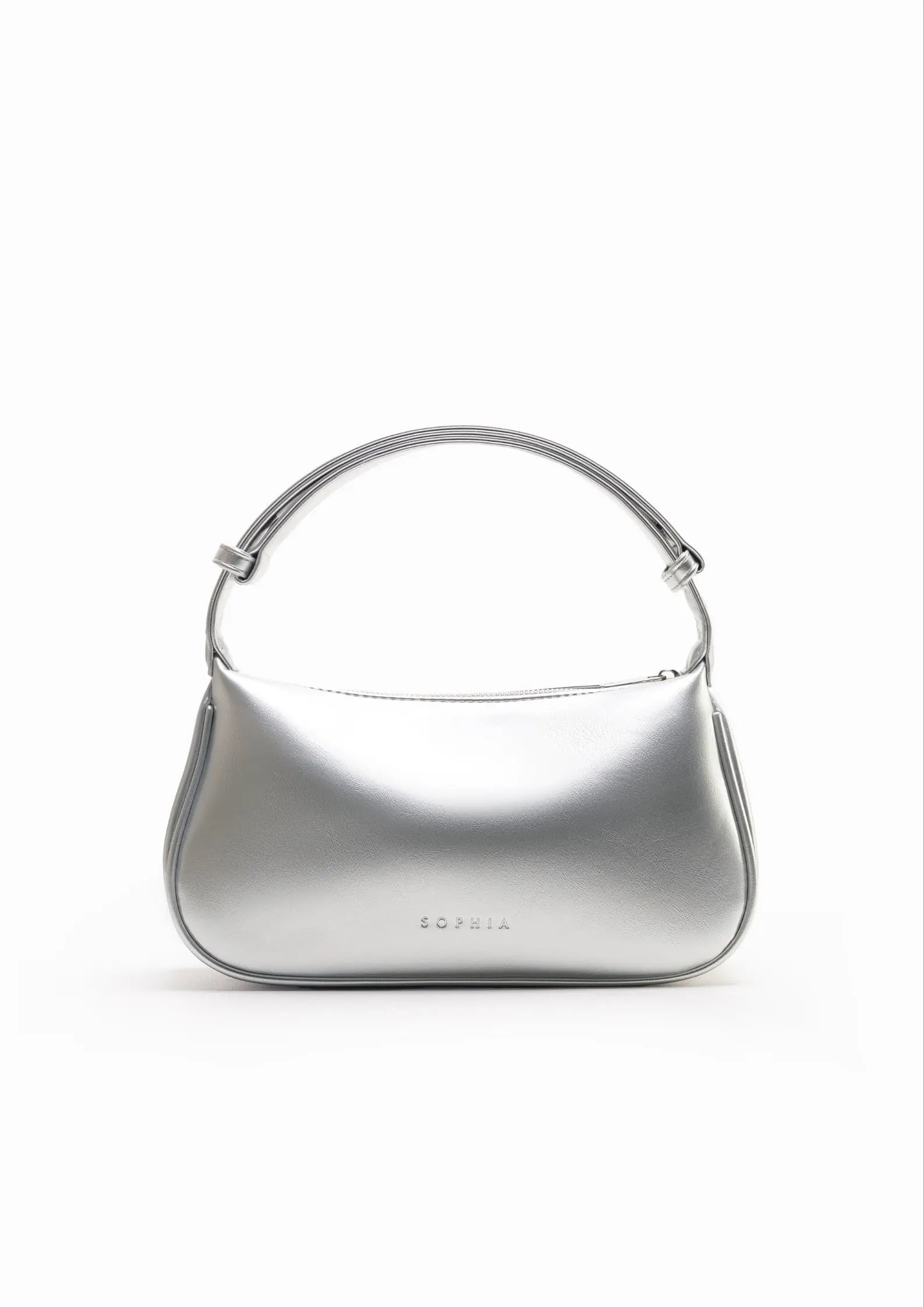 SIENA HANDBAG IN SILVER The Sophia Label