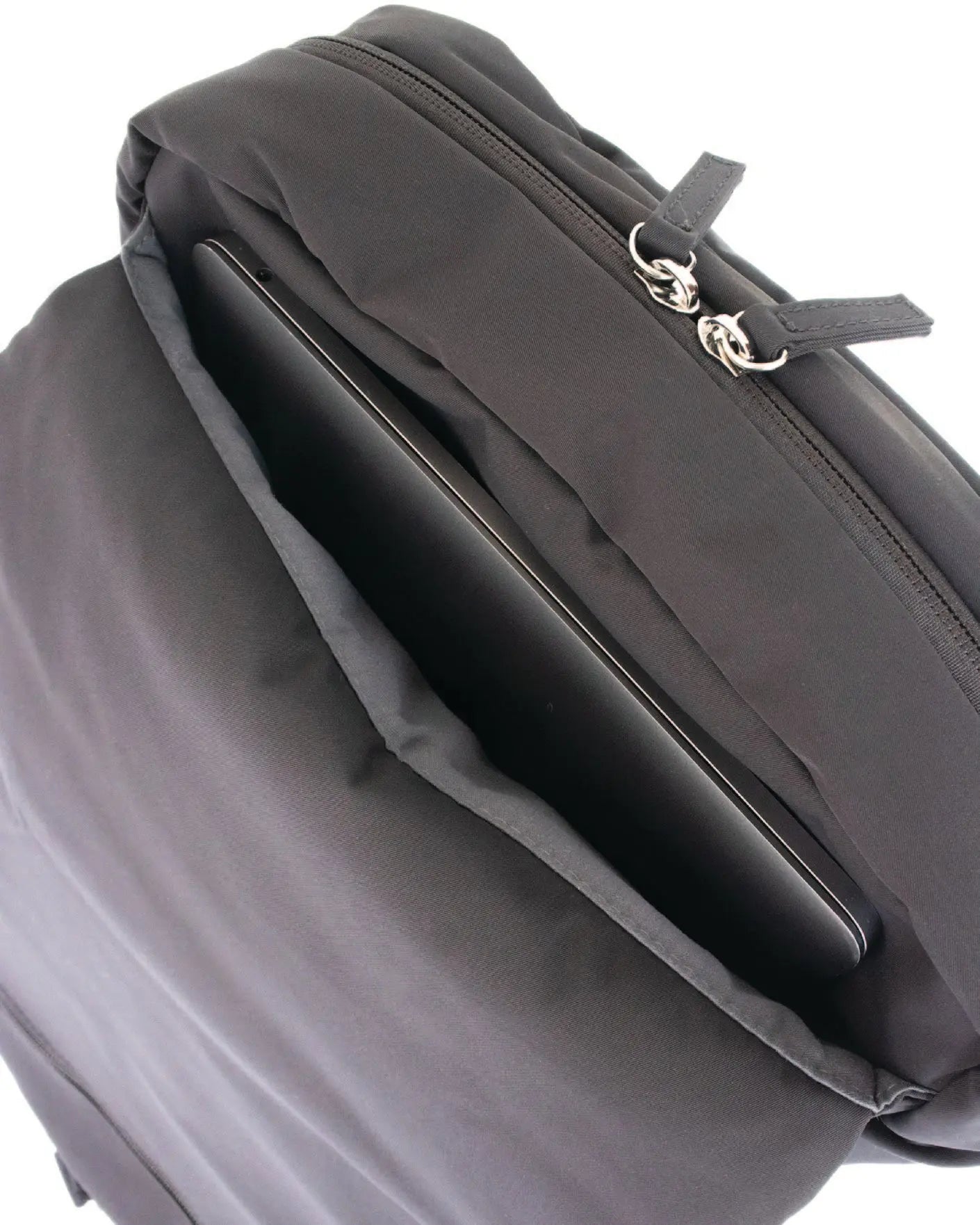 COSY LUXE UTILITY BACKPACK IN CHARCOAL TSL Singapore