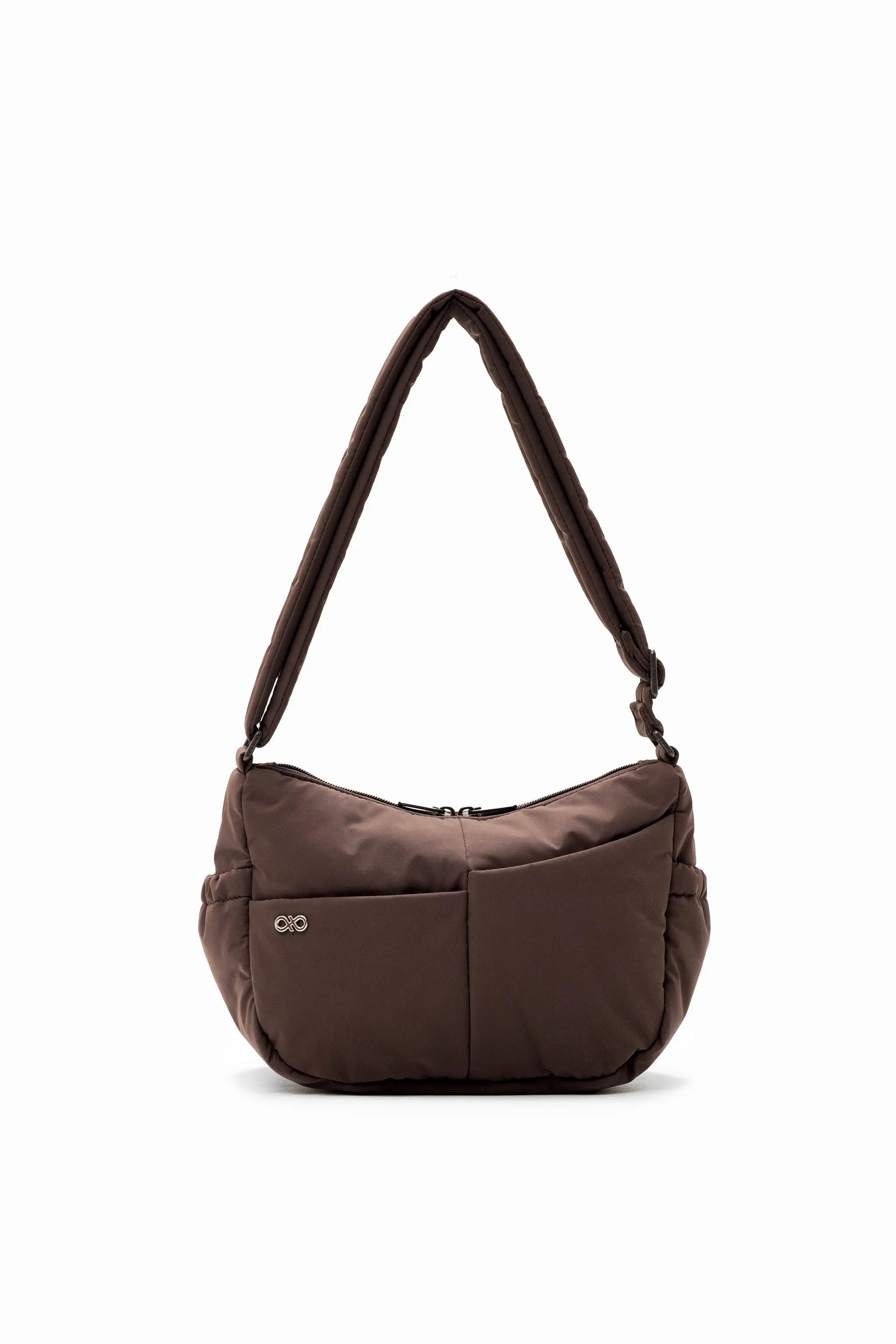 MINI SIGNATURE POCKET CROSSBODY BAG IN COSY LUXE CACAO