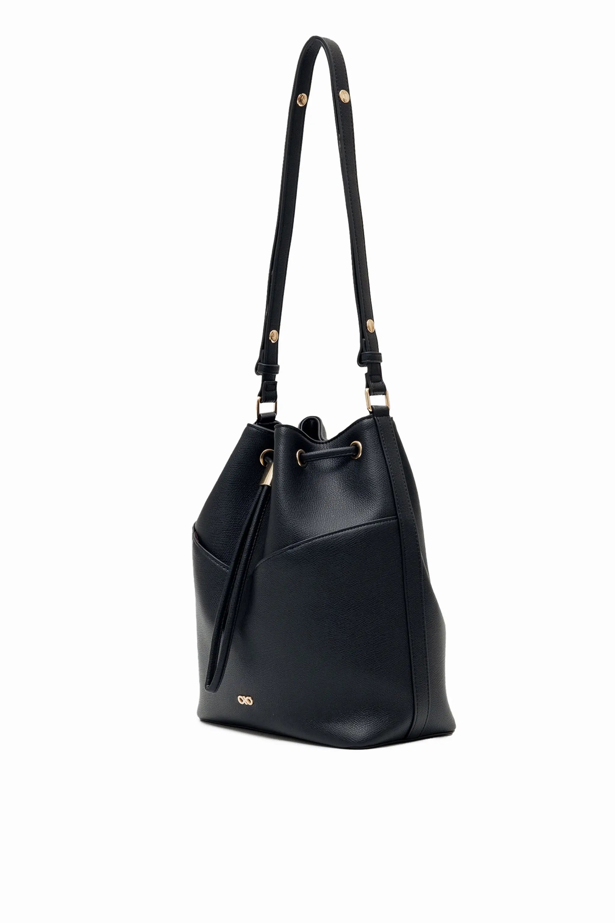 IMPERFECTLY YOURS BUCKET BAG IN BLACK