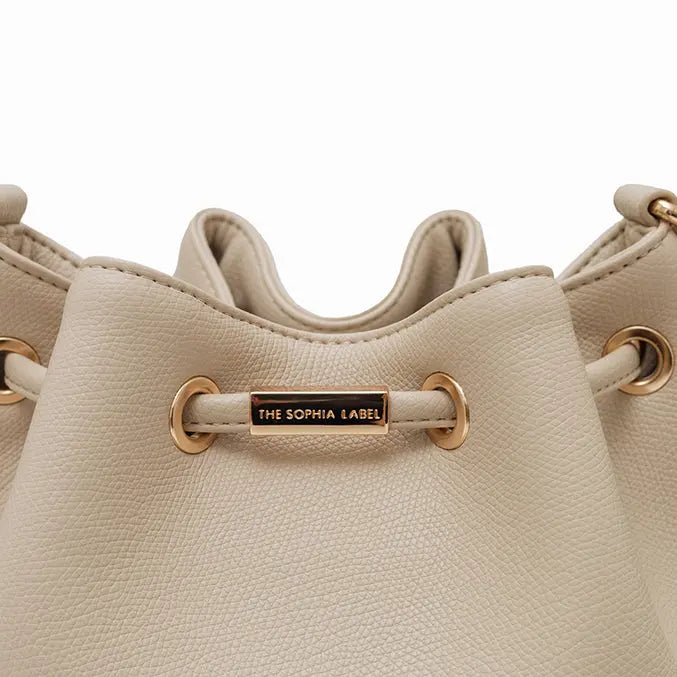 IMPERFECTLY YOURS BUCKET BAG IN SAND