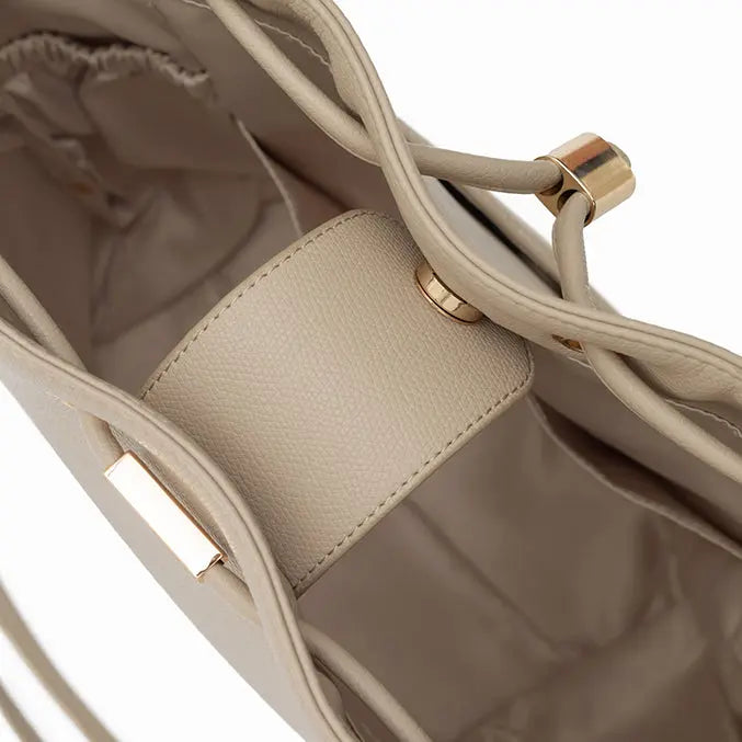 IMPERFECTLY YOURS BUCKET BAG IN SAND