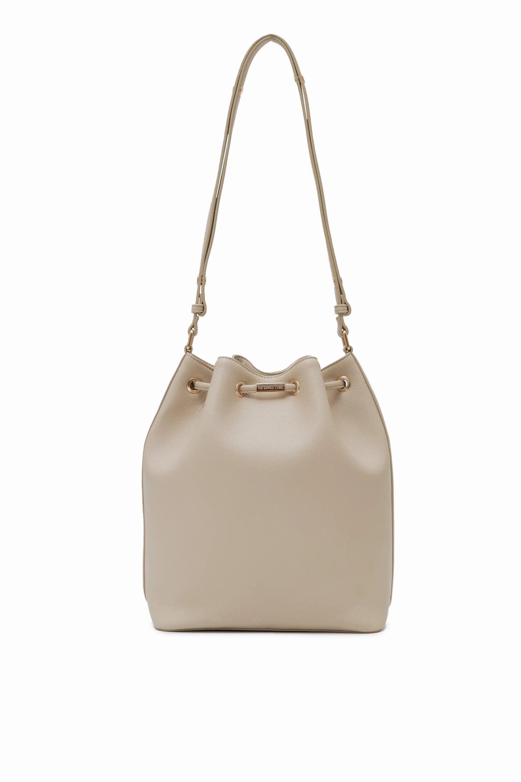 IMPERFECTLY YOURS BUCKET BAG IN SAND