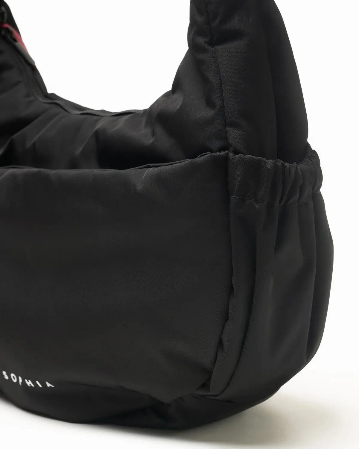 L COSY LUXE CRESCENT BAG JET BLACK The Sophia Label