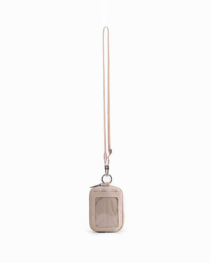 CARDHOLDER LANYARD IN CRÈME