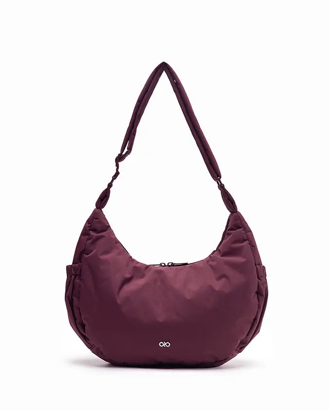 XL POSH CRESCENT BAG IN WINE TSL Singapore
