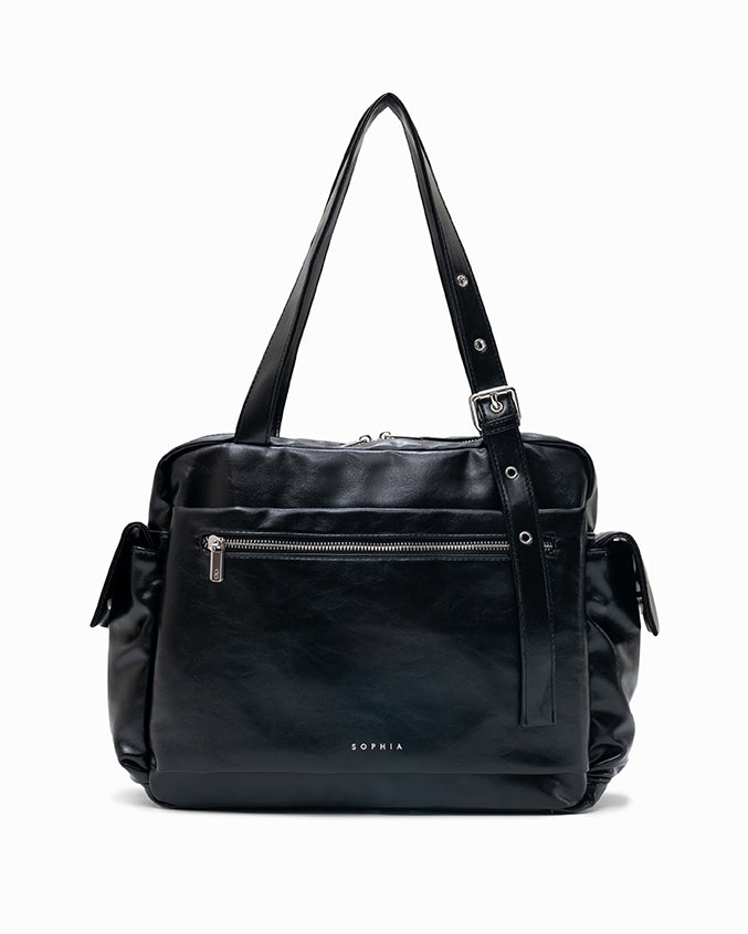 EVERYDAY CITY TOTE BAG IN PANTHER BLACK