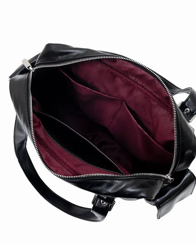 The Sophia Label - EVERYDAY CITY TOTE BAG IN PANTHER BLACK