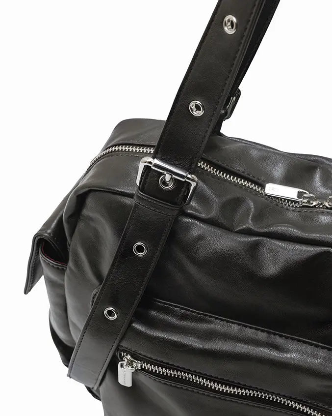 The Sophia Label - EVERYDAY CITY TOTE BAG IN OBSIDIAN GREY