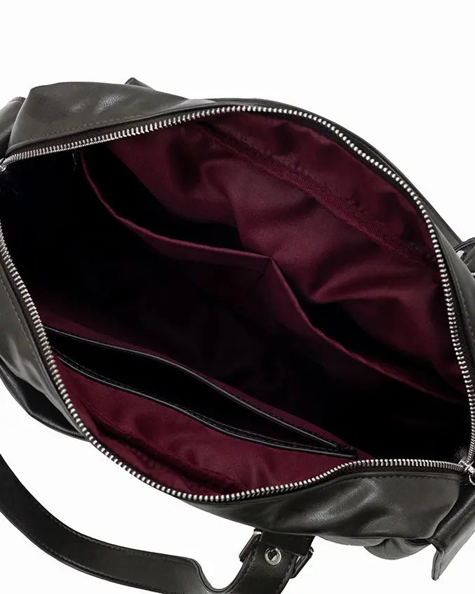 The Sophia Label - EVERYDAY CITY TOTE BAG IN OBSIDIAN GREY