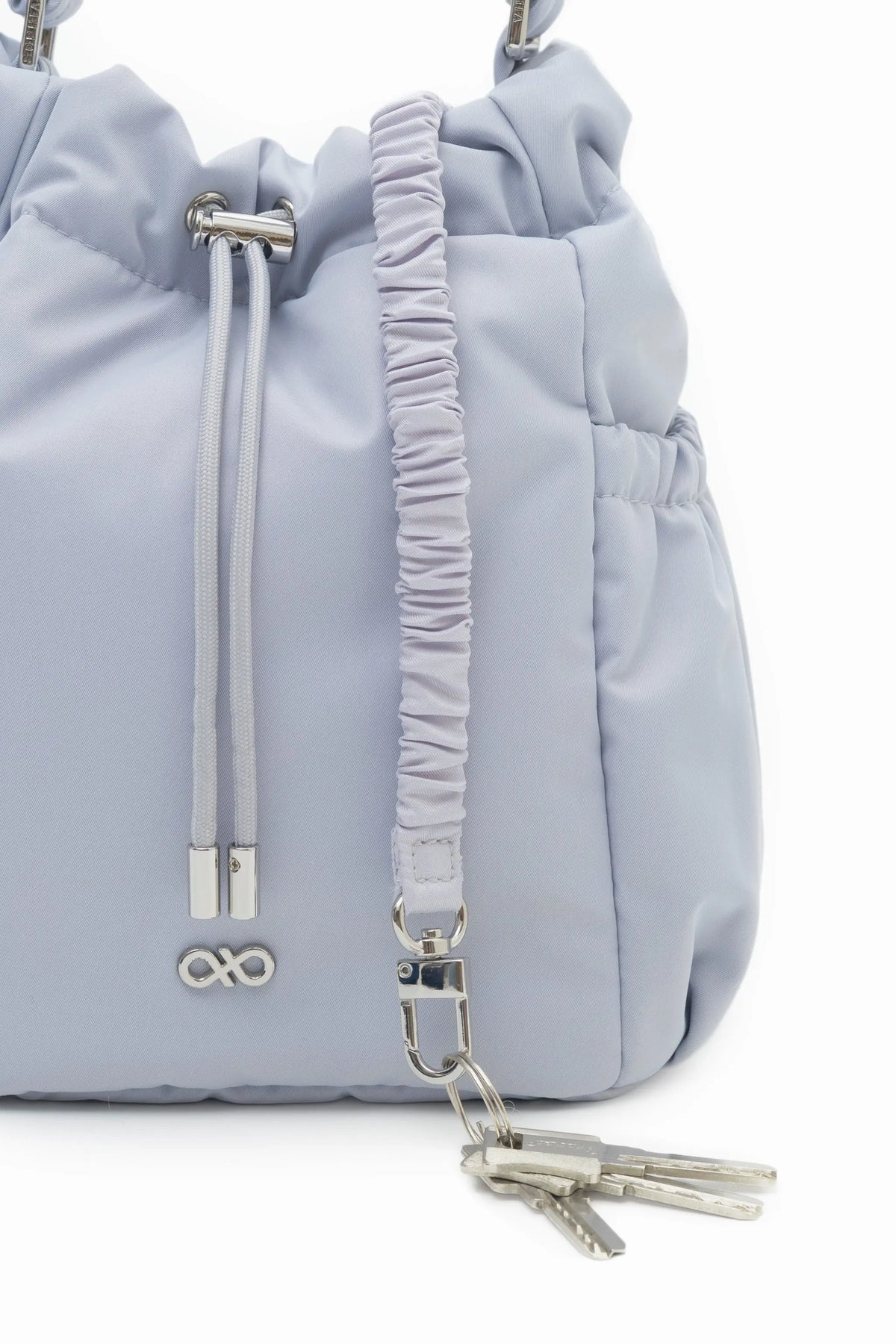 MINI COSY LUXE BUCKET BAG IN FROST