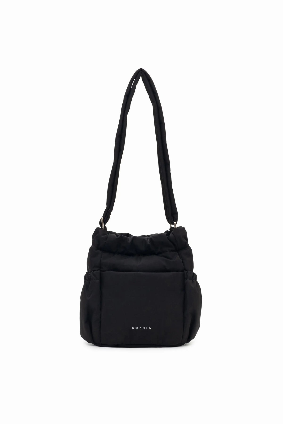 MINI COSY LUXE BUCKET BAG IN JET BLACK