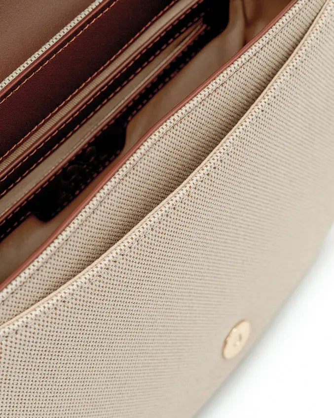 CALLY CANVAS SADDLE CROSSBODY BAG - The Sophia Label