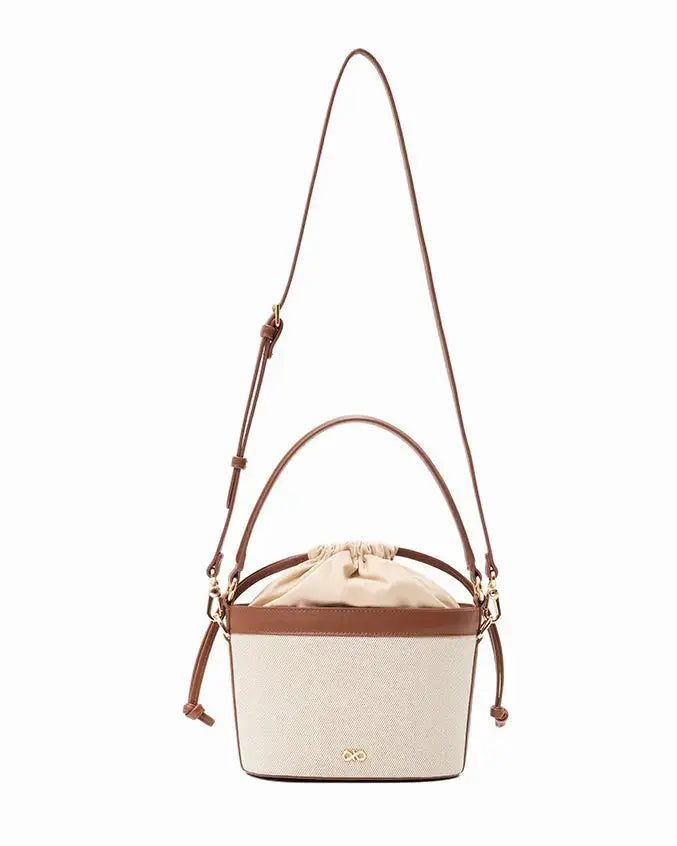 CALLY CANVAS MINI BUCKET BAG - The Sophia Label