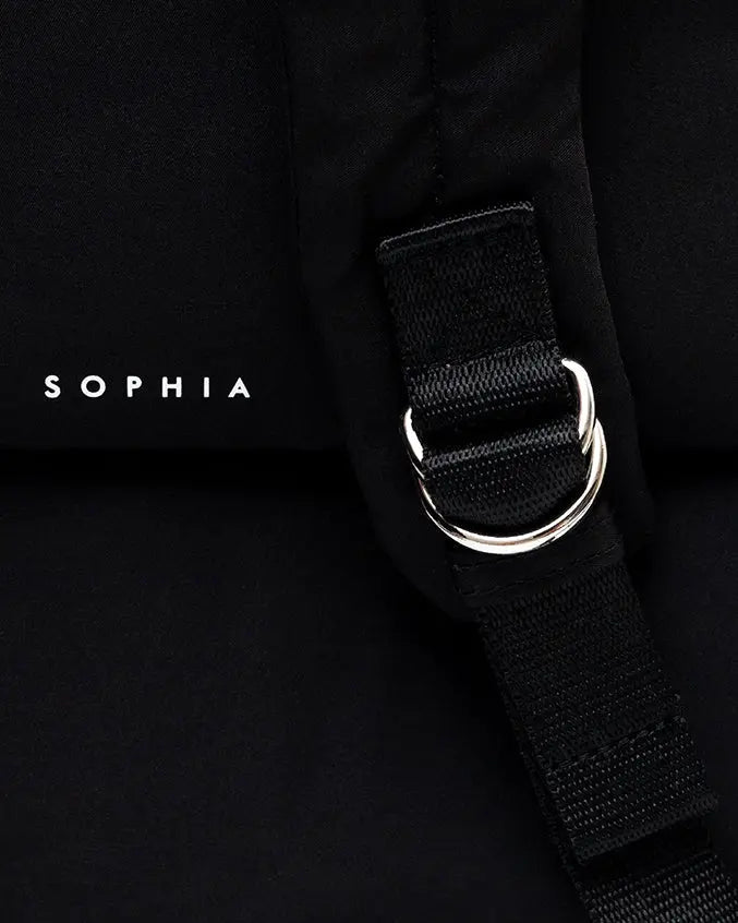 COSY LUXE UTILITY BACKPACK IN JET BLACK TSL Singapore