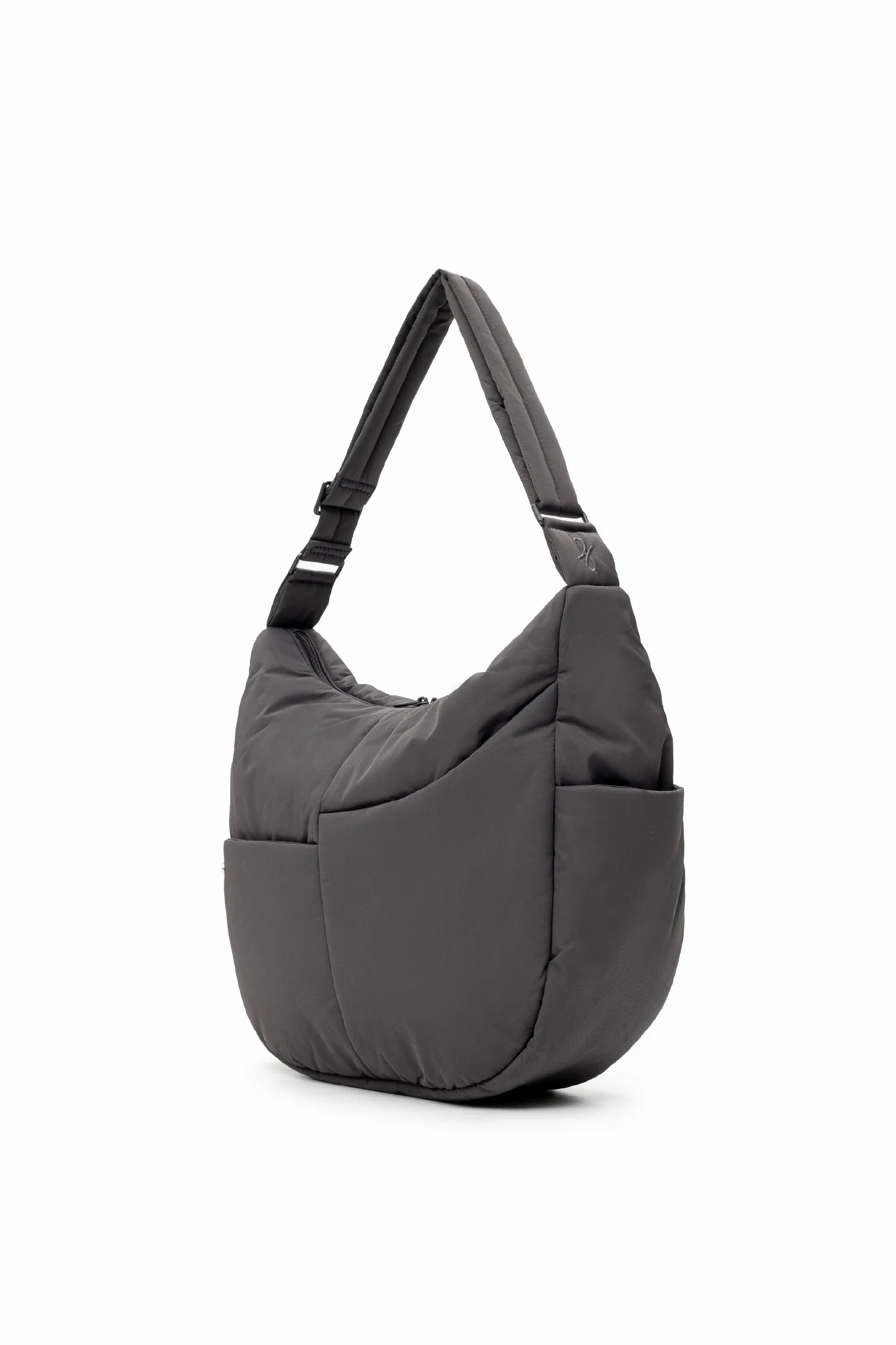 XL SIGNATURE POCKET CROSSBODY BAG IN STORM GREY