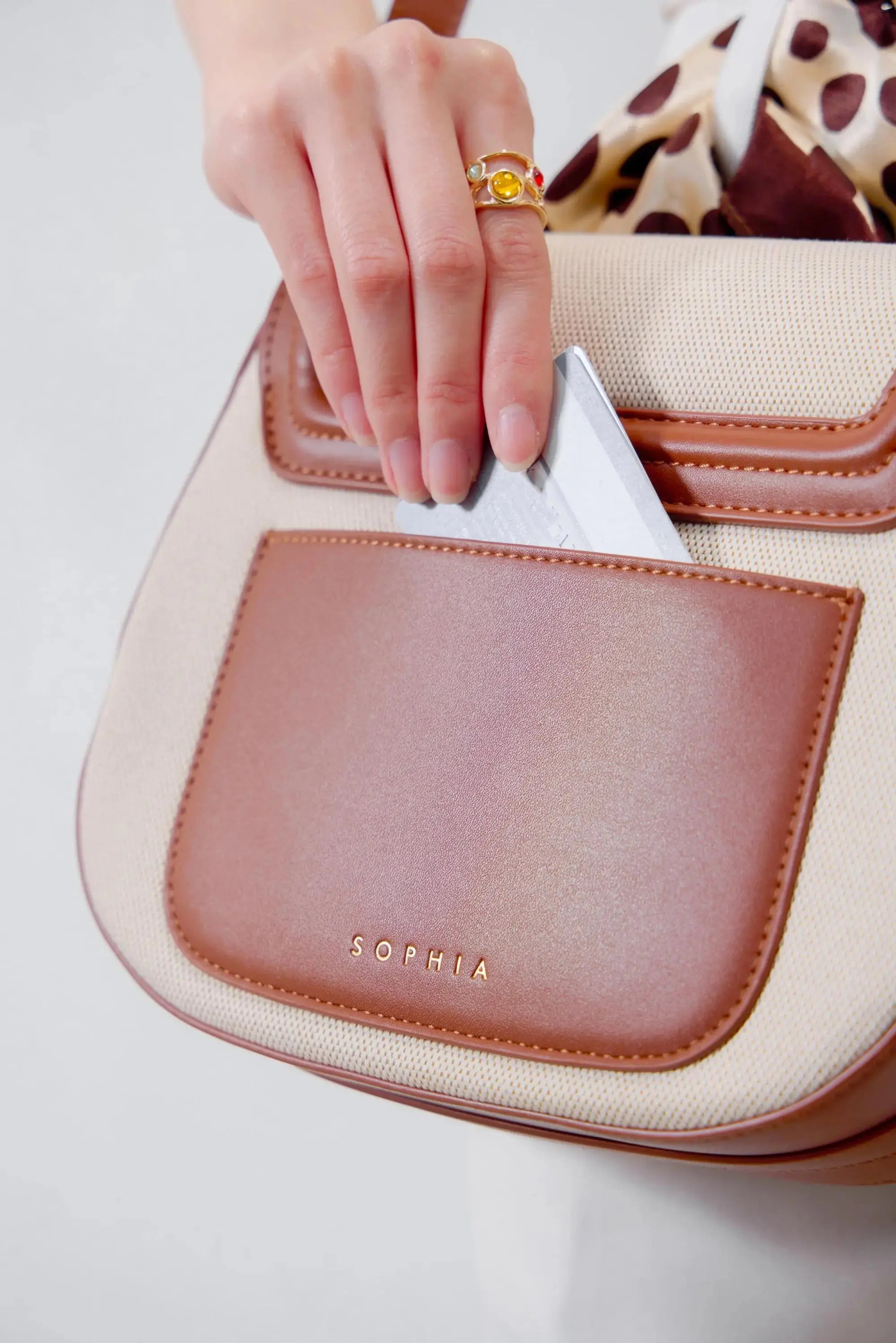 CALLY CANVAS SADDLE CROSSBODY BAG - The Sophia Label