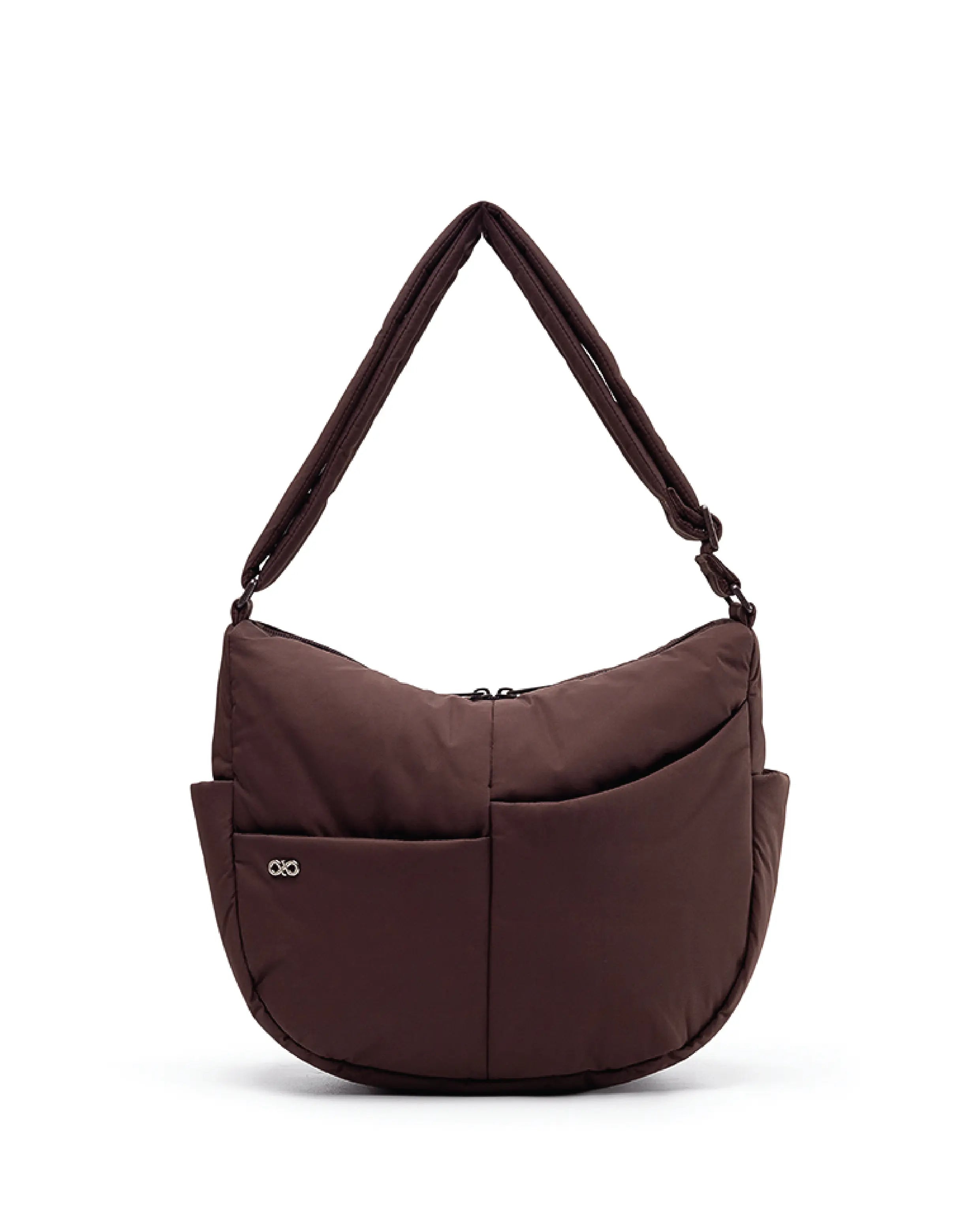 SIGNATURE POCKET CROSSBODY BAG IN POSH CHOCO TSL Singapore
