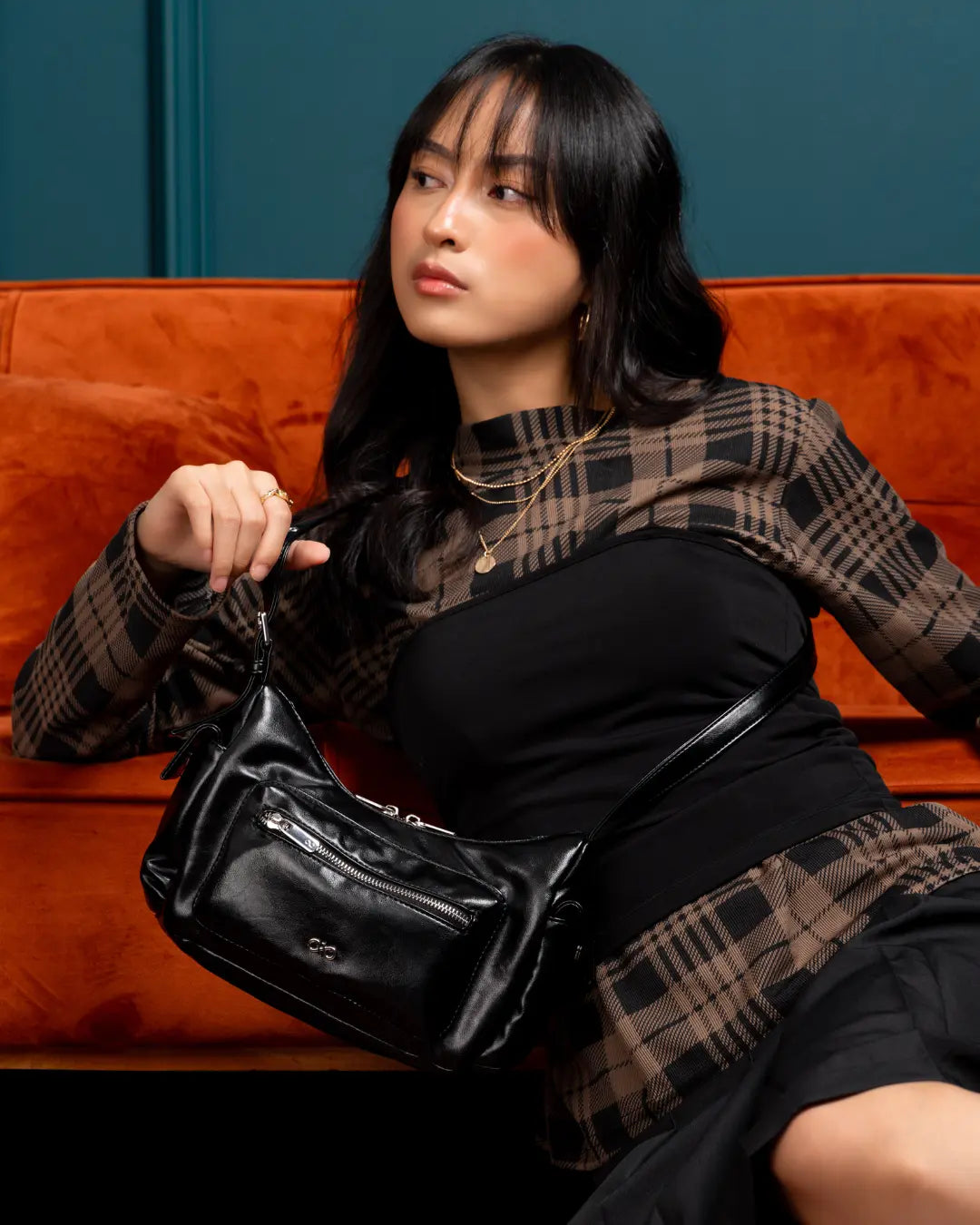 EVERYDAY CITY MINI BAG IN PANTHER BLACK