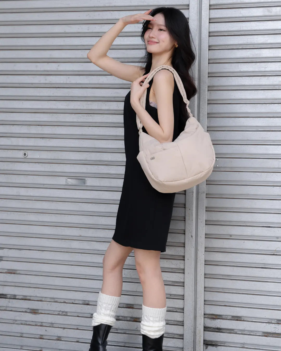 SIGNATURE POCKET CROSSBODY BAG IN POSH OAT TSL Singapore