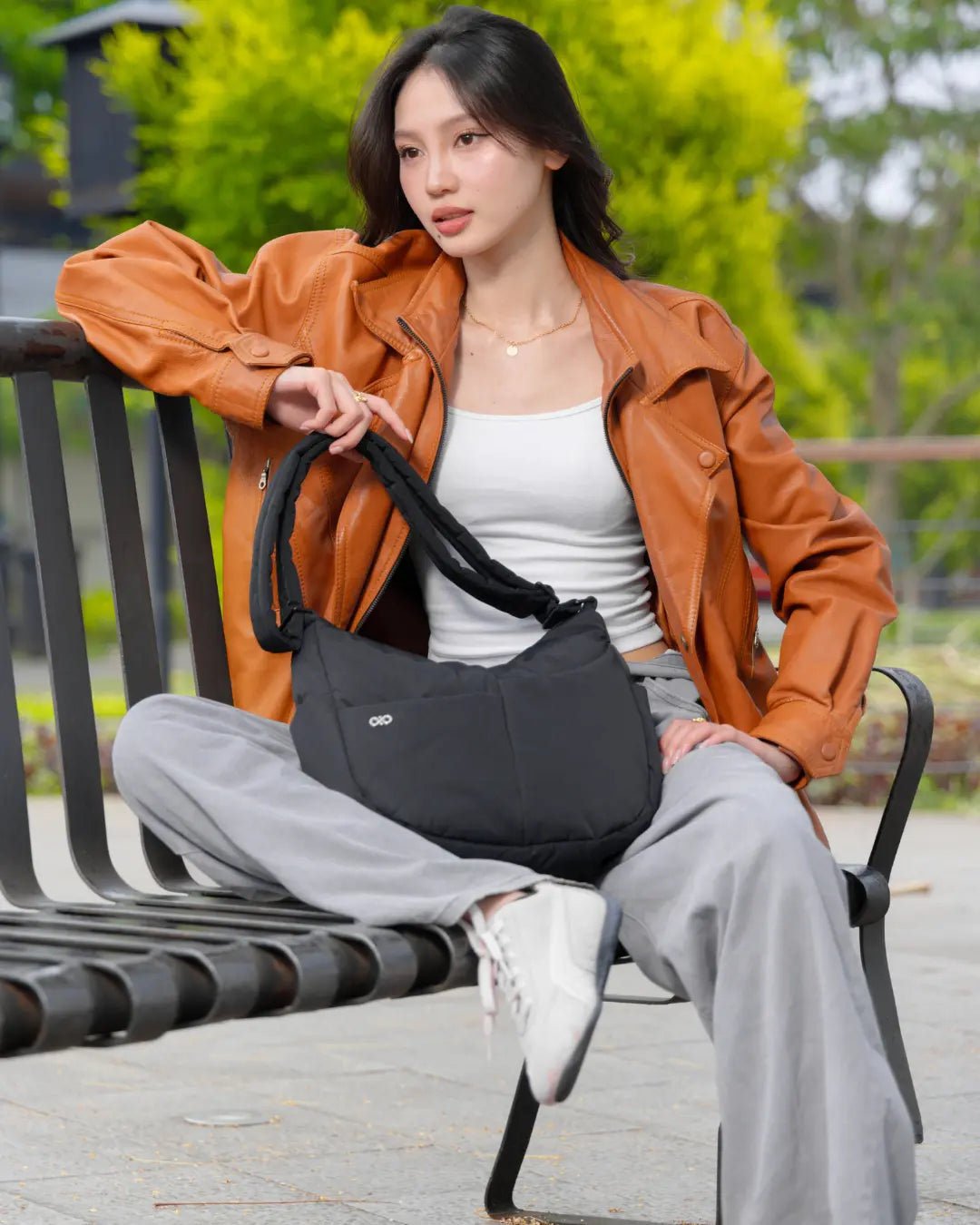 SIGNATURE POCKET CROSSBODY BAG IN POSH JET BLACK TSL Singapore