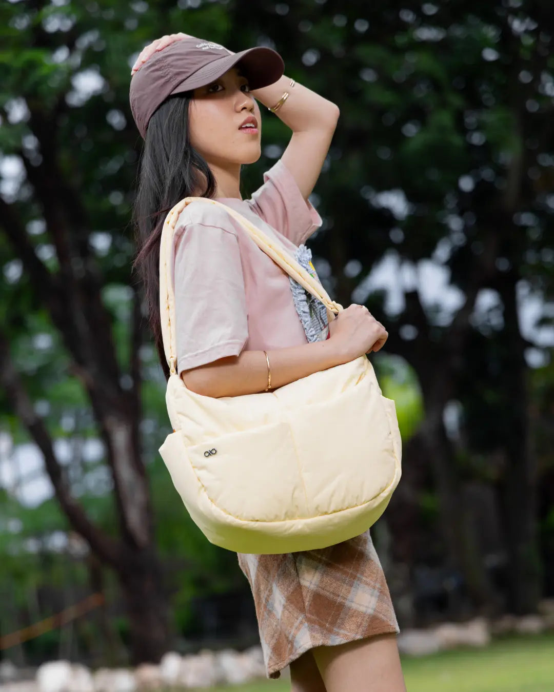 SIGNATURE POCKET CROSSBODY BAG IN POSH MELLOW TSL Singapore