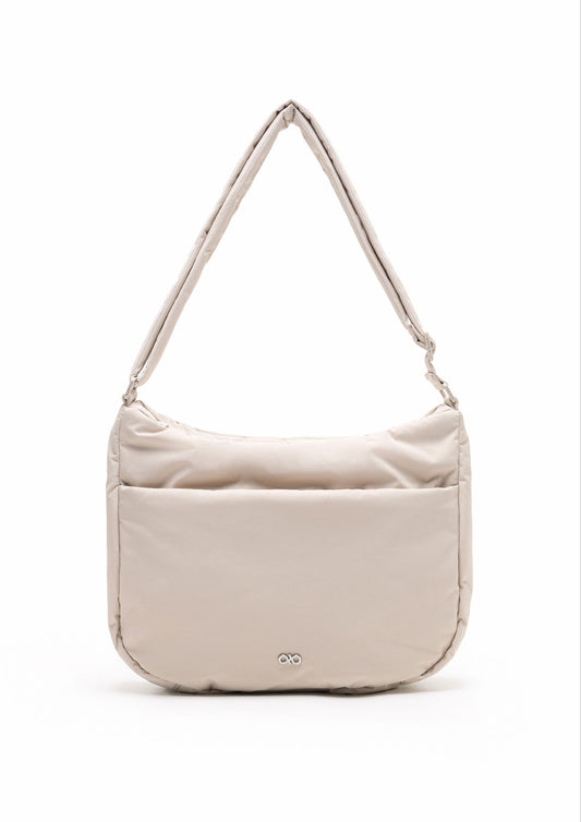 POSH PUFFY CROSSBODY BAG IN OAT