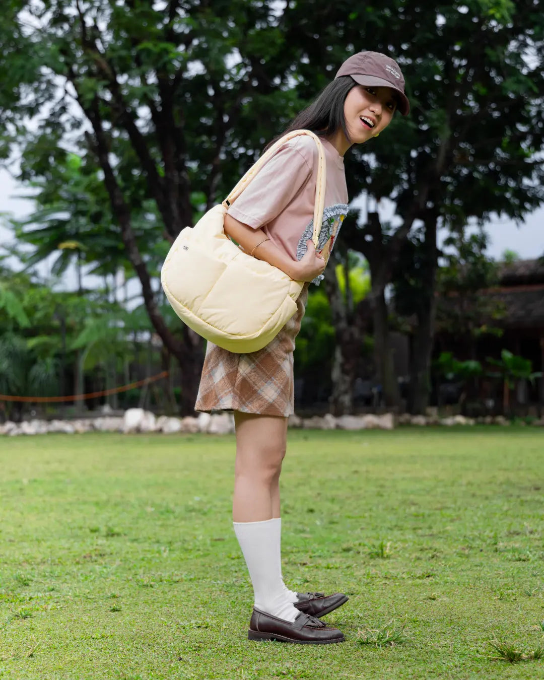 SIGNATURE POCKET CROSSBODY BAG IN POSH MELLOW TSL Singapore