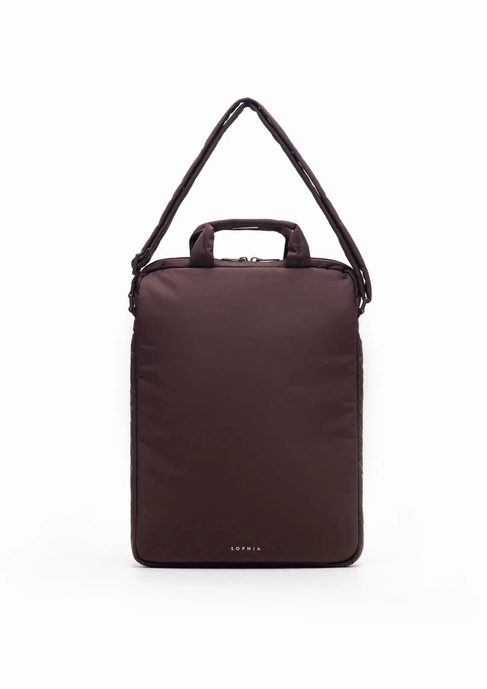 POSH LAPTOP BAG IN CHOCOLATE The Sophia Label