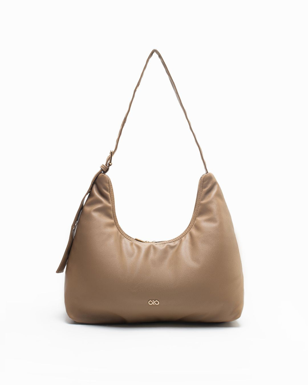 CUSHY HOBO BAG IN TAUPE