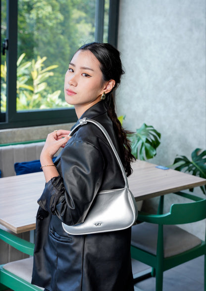 SIENA HANDBAG IN SILVER