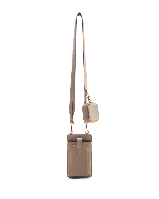 ATHENA PHONE BAG IN MOCHA