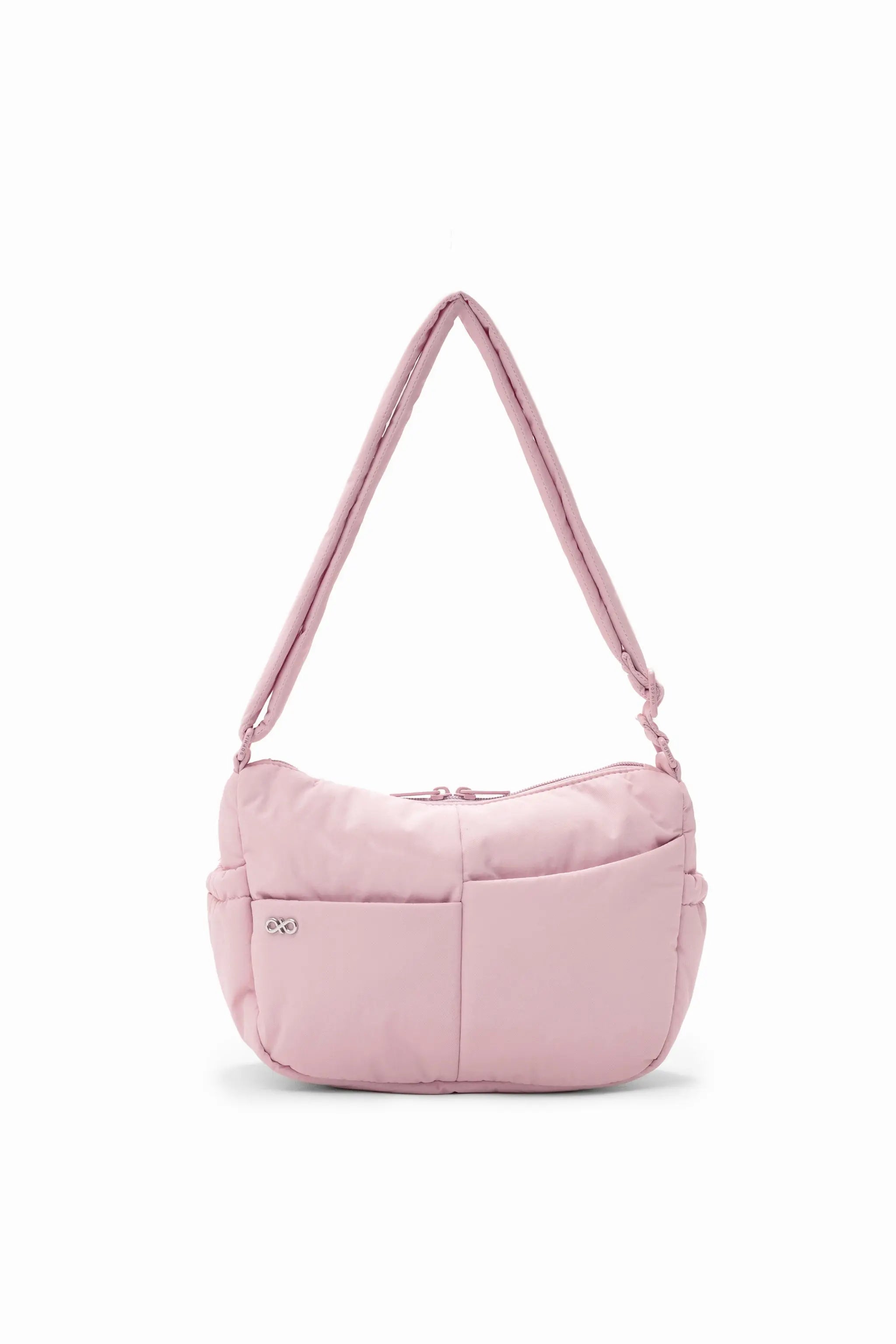 MINI SIGNATURE POCKET CROSSBODY BAG IN POSH BLOOM PINK 