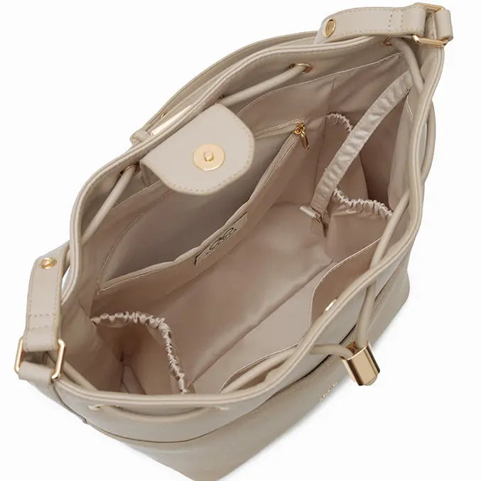 IMPERFECTLY YOURS BUCKET BAG IN SAND 