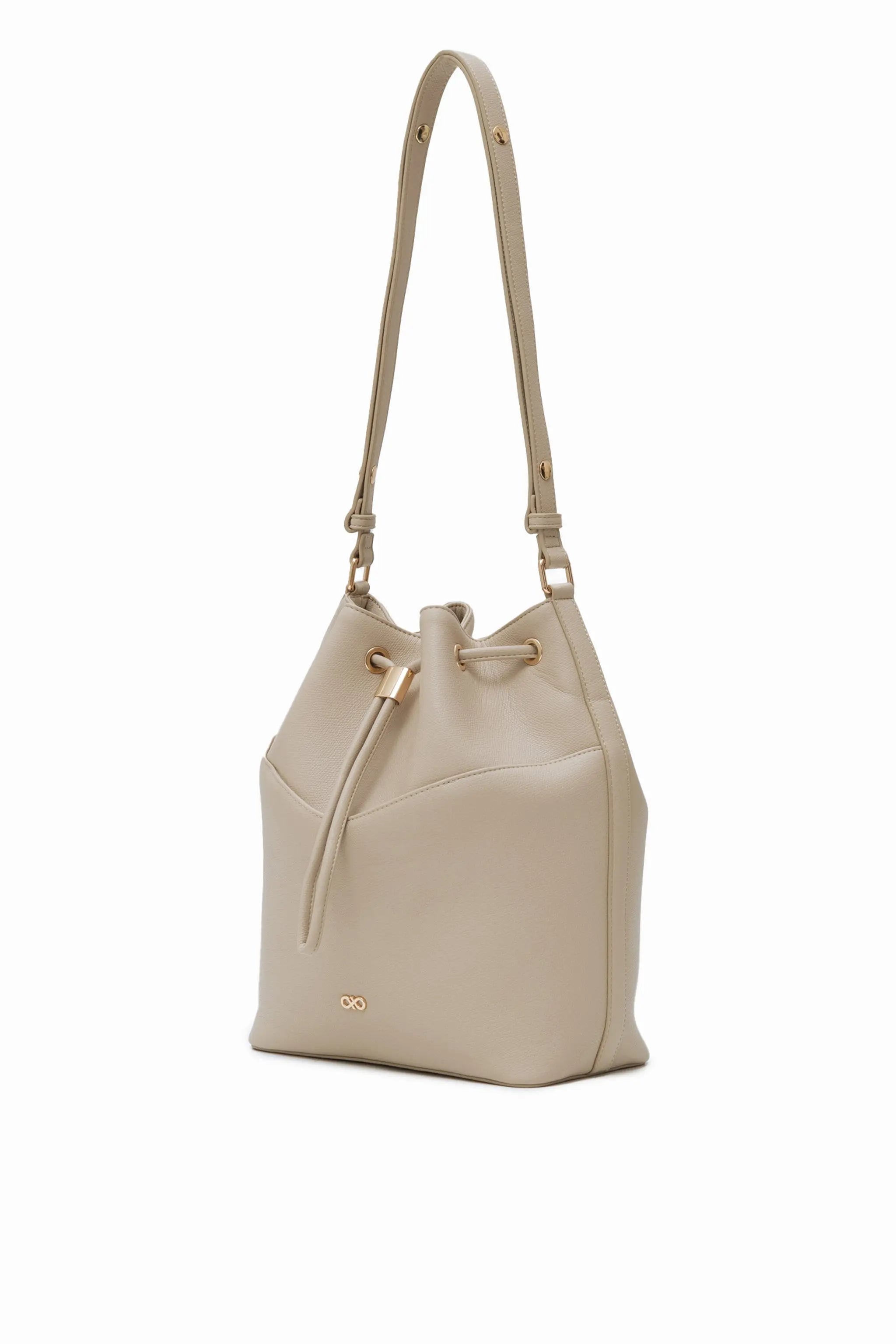 IMPERFECTLY YOURS BUCKET BAG IN SAND 