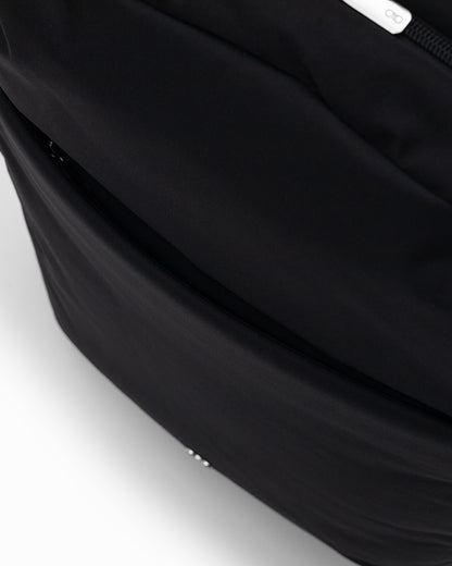 COSY LUXE XL COMMUTER BACKPACK IN JET BLACK