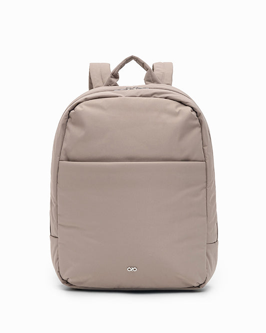 COSY LUXE XL COMMUTER BACKPACK IN TAUPE
