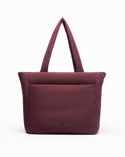 COSY LUXE TOTE BAG IN WINE