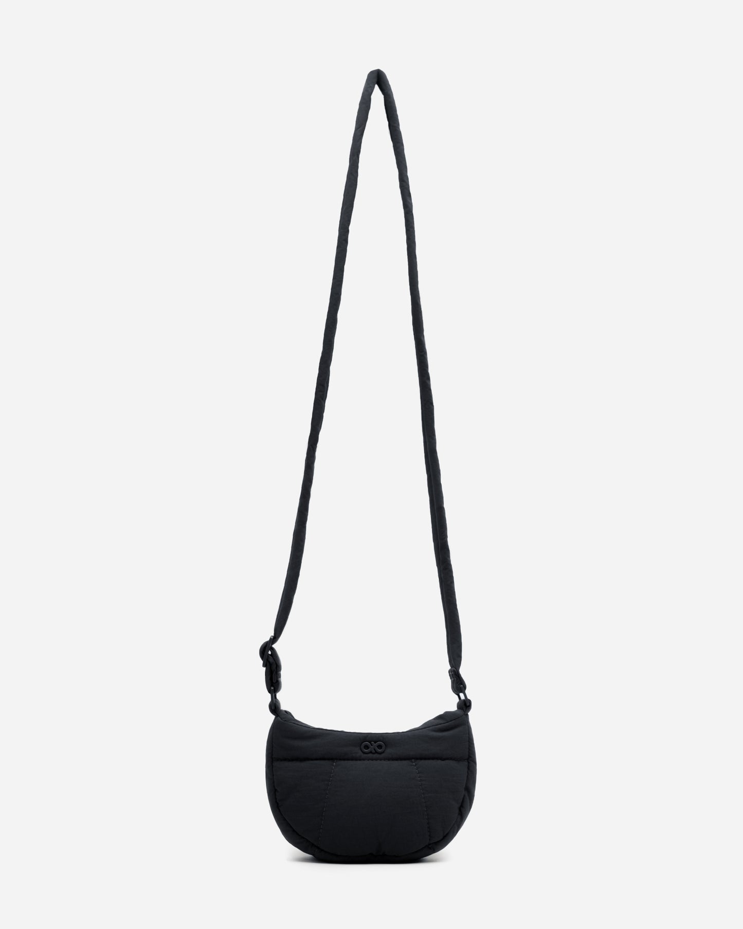 MICRO COSY PUFFY CROSSBODY BAG IN JET BLACK (S)