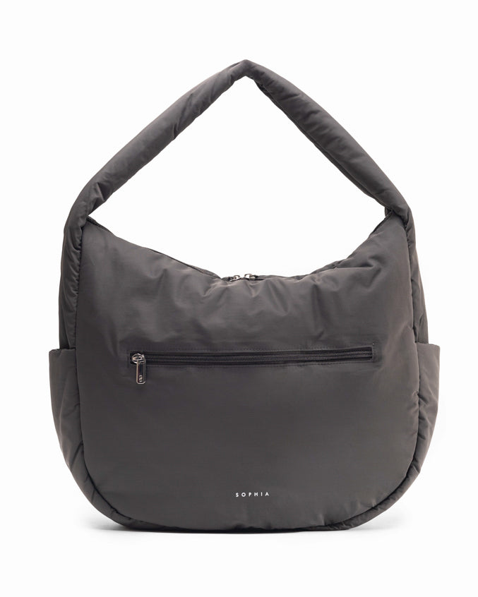 POSH SLOUCHY BAG IN GRAPHITE