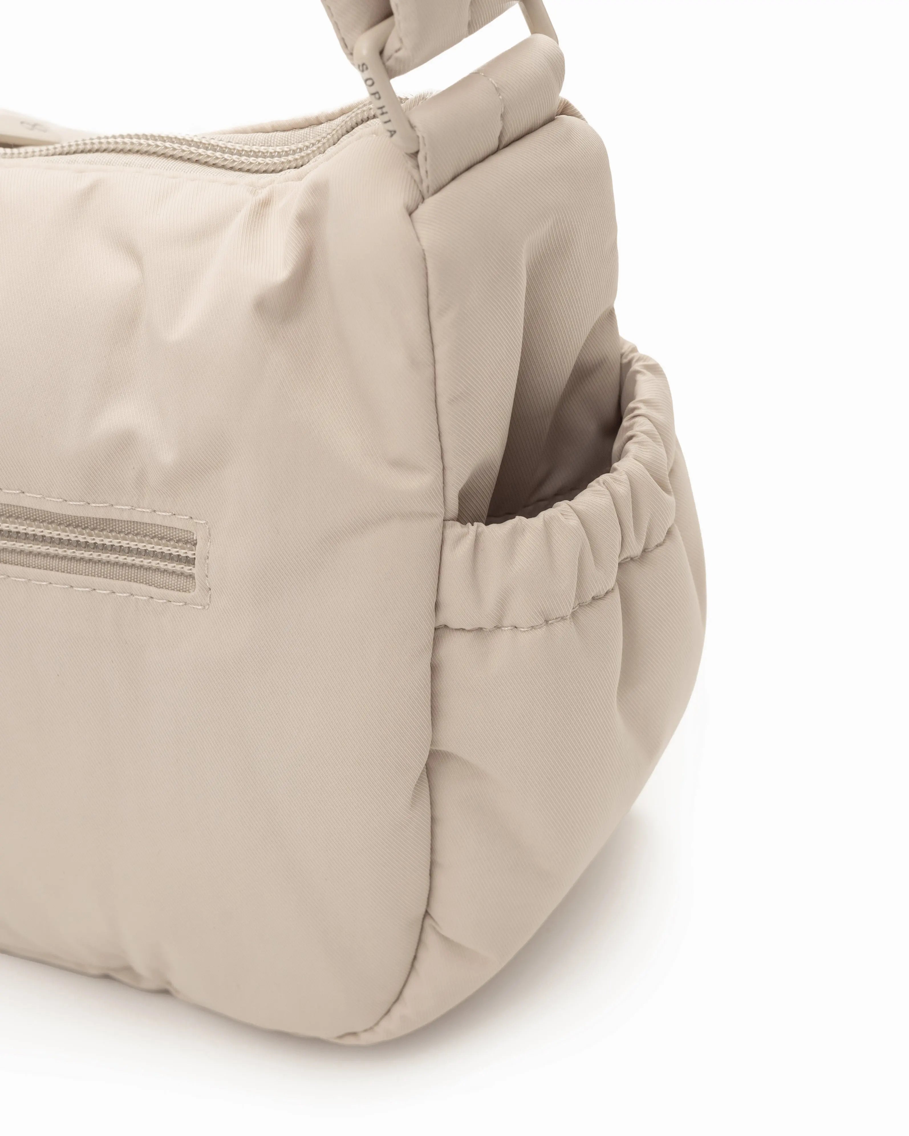 MINI SIGNATURE POCKET CROSSBODY BAG IN POSH OAT 