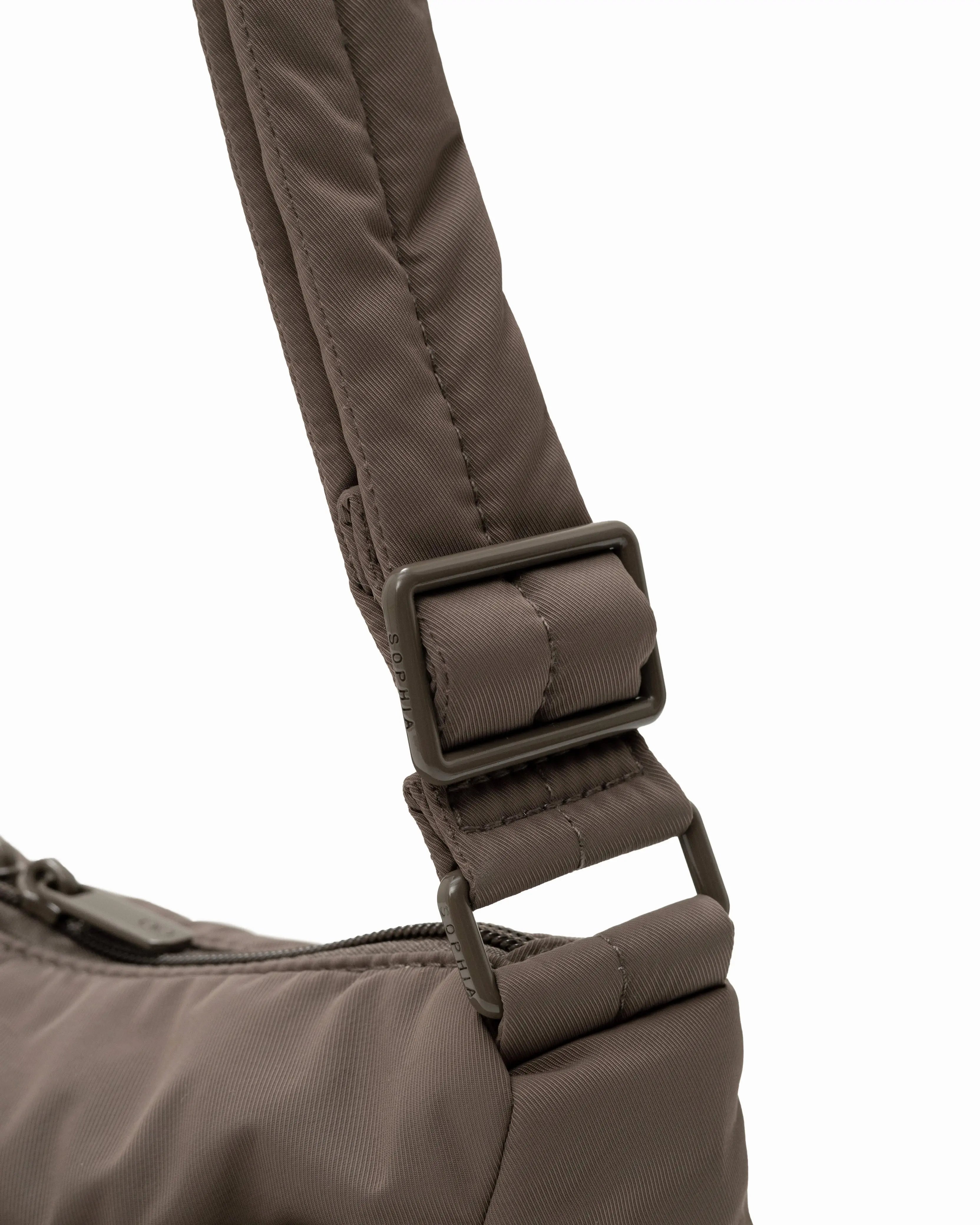 MINI SIGNATURE POCKET CROSSBODY BAG IN POSH TAUPE 