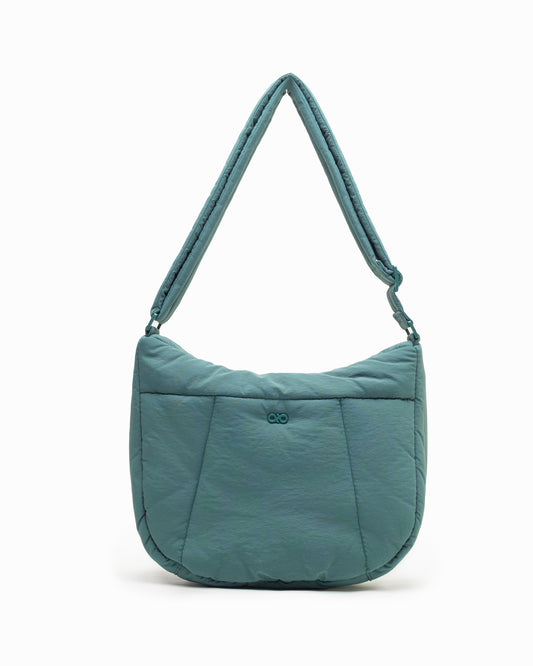 COSY PUFFY CROSSBODY BAG IN FOREST