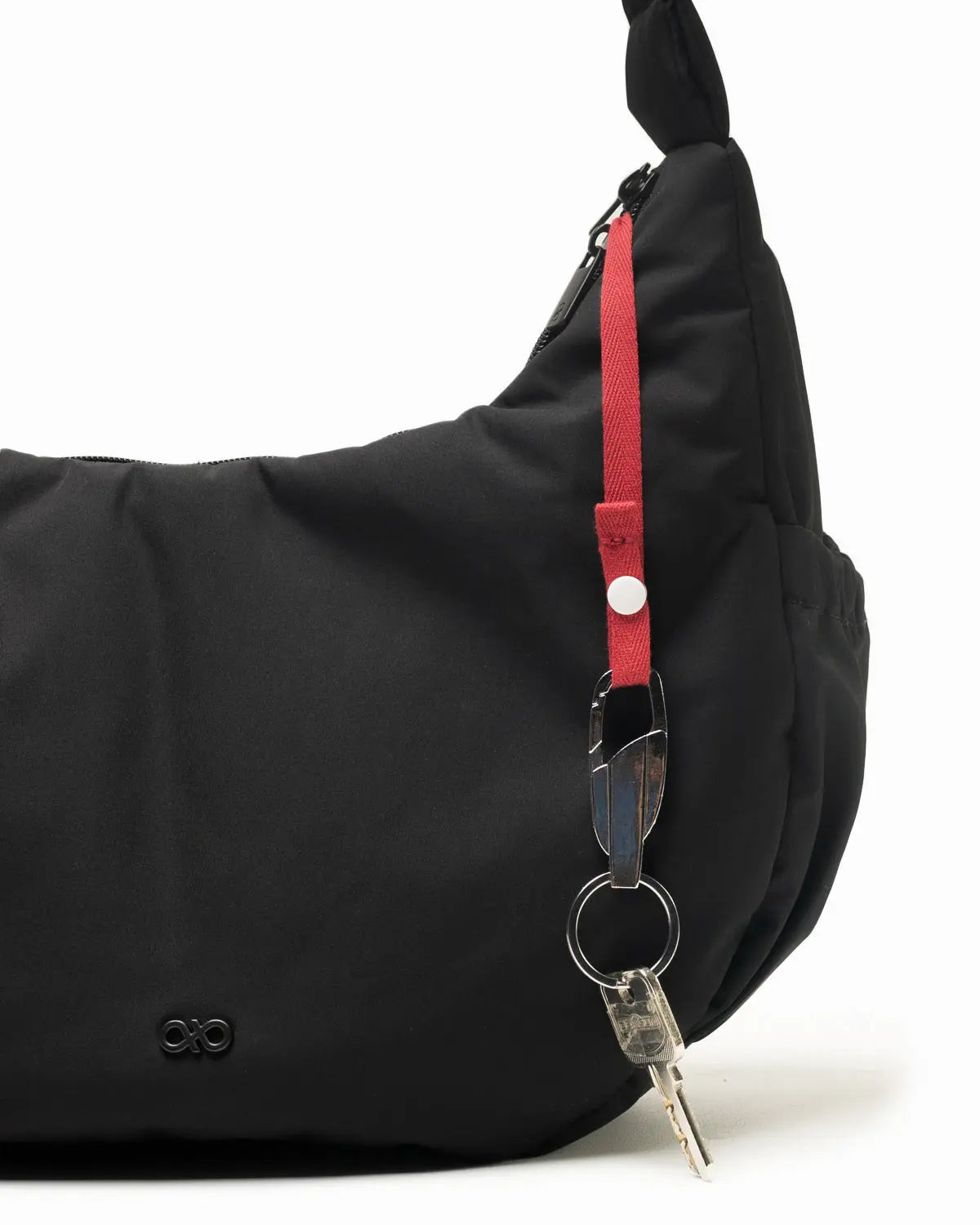 L COSY LUXE CRESCENT BAG JET BLACK The Sophia Label