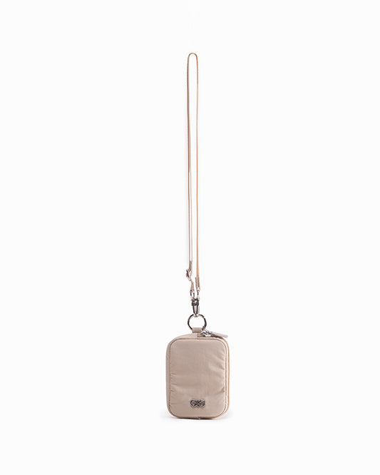 CARDHOLDER LANYARD IN CRÈME