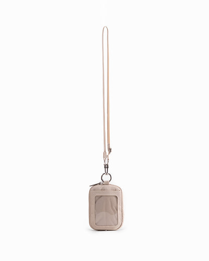 CARDHOLDER LANYARD IN CRÈME