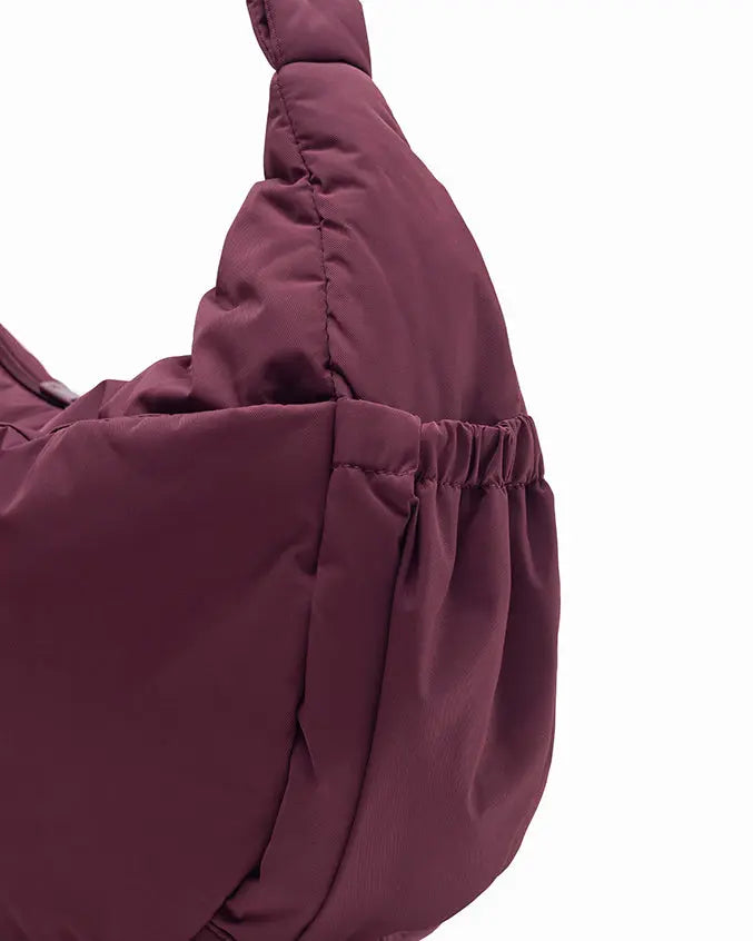 XL POSH CRESCENT BAG IN WINE TSL Singapore