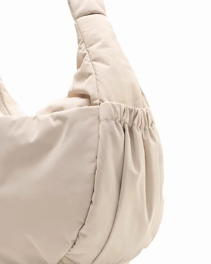 XL POSH CRESCENT BAG IN OAT TSL Singapore