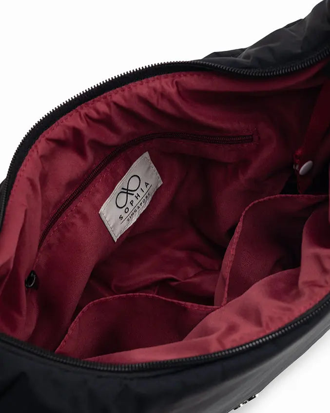 L POSH CRESCENT BAG IN JET BLACK TSL Singapore